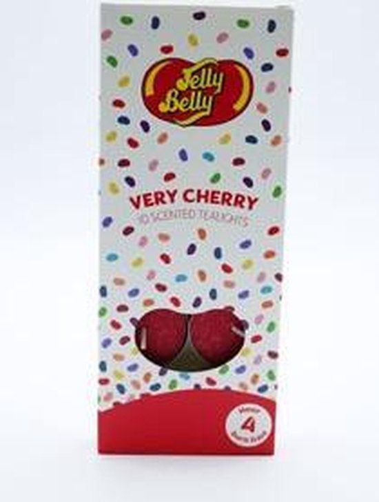 Jelly Belly Very Cherry Scented Tea Lights Pack Of Ten