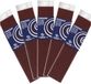 Haza papier crêpé feuilles plates - 5x - marron - 250 x 50 cm