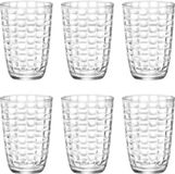 Bormioli Rocco Mat Waterglazen 390 ml - Set van 6 - Transparant Glas