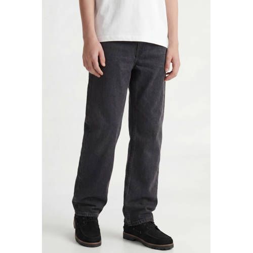 JACK & JONES JUNIOR baggy fit jeans JJIALEX JJORIGINAL black denim