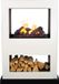 Xaralyn Waterdamphaard - Lasize BW - wit hout - met afstandsbediening - Opti-Myst elektrische sfeerhaard - doorkijkhaard - room divider