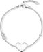 Thomas Sabo Armband 925 sterling zilver Zirkonia Wit Zilver Hartje
