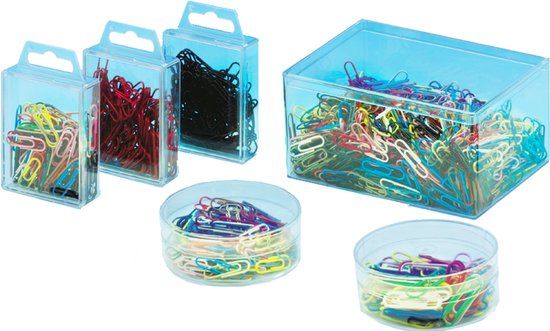 WEDO Paperclips, kunststof gecoat, 50 mm, Diverse kleuren, 30 stuks