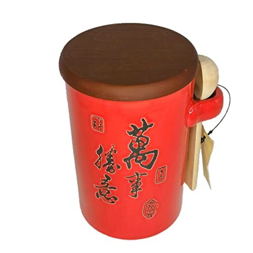 lachineuse Chinese thee bloempot, rood
