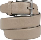 Suitable Riem 026 Beige - Maat 105 - Heren leren broekriem