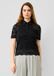 QS s.Oliver QS T-Shirt Zwart Gebloemd Polyester/Elastaan M