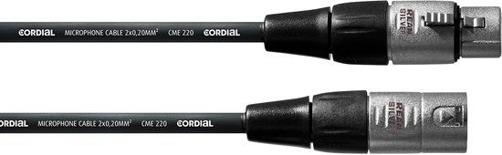 Cordial CFM 5 FM Microkabel 5 m - Microfoonkabel - Jack (3.5mm) - Zwart