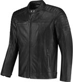 Rusty Stitches Cooper Motorfiets lederen jas - Zwart, Maat L