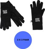 Heatkeeper Thermo sporthandschoenen kinderen - Softshell - Zwart - 5/8 Jaar - 2-Paar