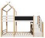 StarTech Kinderbed Wit Laag bed van hout 90 x 200 cm met opbergruimte en valbeveiliging