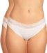 DIM Set van 2 COTON FEMININE midi slips voor dames, wit/wit, effen, 94% katoen, 6% elastaan