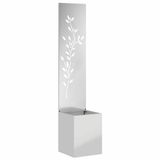 vidaXL Privacy Screen Flowers Silver 32 x 32 x 150 cm