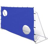 vidaXL Voetbaldoel blauw