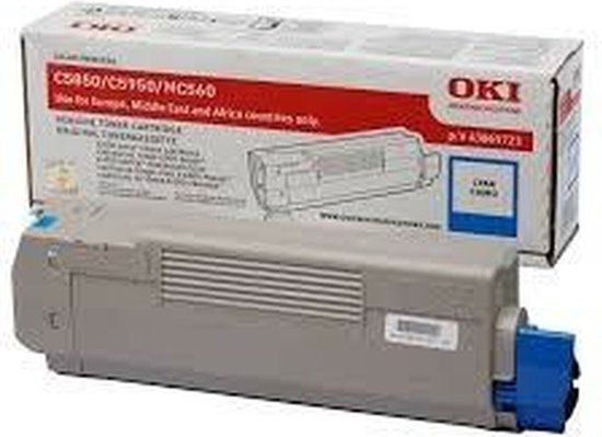 OKI 43865723 toner cartridge cyaan 6000 pages C5850/5950/MC560