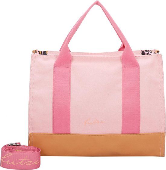 Fritzi aus Preußen Canvas Handtas - Roze - 40 cm
