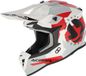 Acerbis Linear Graphic Wit Rood Grijze Crosshelm - Helm