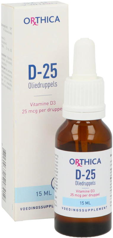 Orthica Vitamine D-25 oliedruppels 15ml