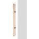Viefe Poignée KUMO WOOD BIG ONE en bois et aluminium, aspect chêne + acier inoxydable - 448 mm - Unilatéral (1 pièce)