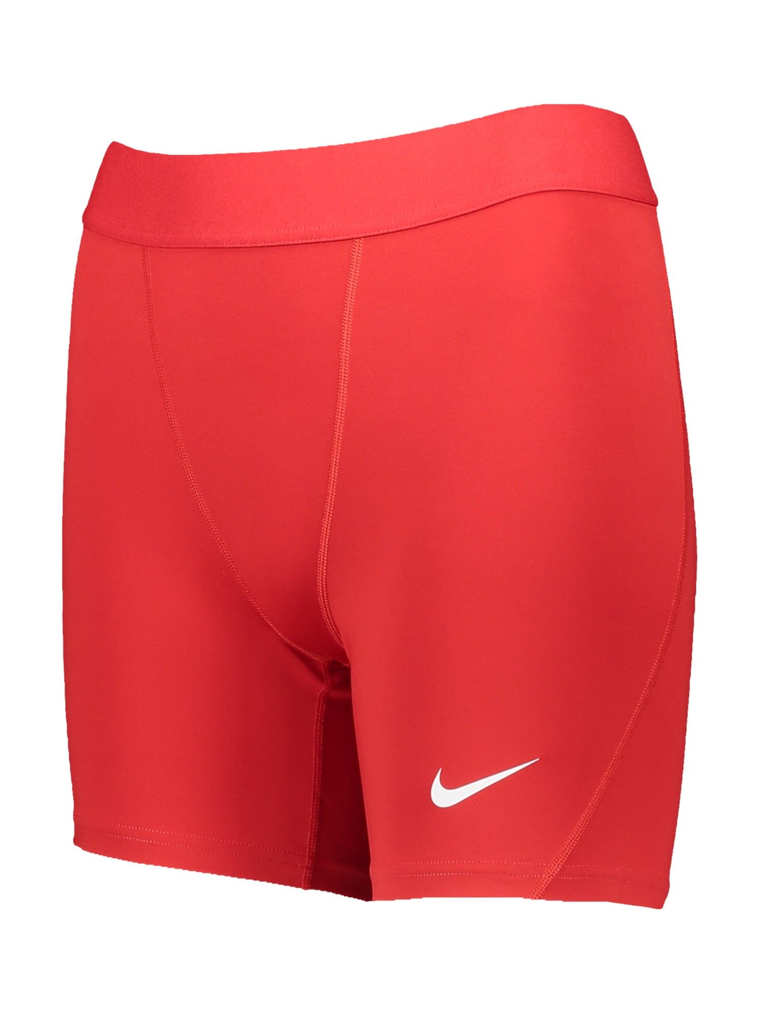 Nike Dames Upper Thigh Length Tight W Nk Df Strike Np Short, University Rood/Wit, DH8327-657, M