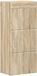 vidaXL - Badkamer - wandkast - TULUM - Sonoma - Eik - 37 - x - 24,5 - x - 86 - cm