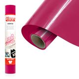 Siser EcoStretch Cyclamen, fluorescerend, 30 cm x 0,5 m, om op te strijken, vinyl om op te strijken, personaliseerbaar voor sportkleding, knutselaccessoires