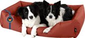 BedDog Medium Hondenbed – Hondenkussen - Hondenmand Hondensofa Wasbaar - Hondenbedden voor middelgrote honden - Hondenmand Alicante stof en Cordura HAZELNUT (steen)