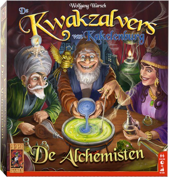 999 Games De Kwakzalvers van Kakelenburg: De Alchemisten - Uitbreiding - Bordspel