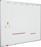 SMIT VISUAL Planbord Softline profiel 8mm Werkdagen, GB incl. dagenstrook - Weekplanner - Dagplanner - Engelse uitvoering - 60x90cm