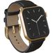Burga Genuine Leather Band - Apple Watch | 44/45/46/49 mm / Universeel 20 mm aansluiting - Don't Text / Gold