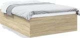Maison Exclusive - Cadre de lit sans matelas chêne sonoma 135x190 cm