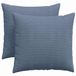 vidaXL - Zitkussens - 2 stuks - Blauw - 45 x 45 cm - Corduroy stof