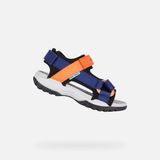 Geox Borealis Sandalen - Marineblauw/Oranje - Maat 27