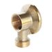 Somatherm 27-B-20 wandlamp zonder moer mf20/27, geborsteld messing, grijs
