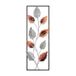 Handgemaakte decoratieve metalen muuraccessoire, 32 x 90 cm, 100% metaal (1,5 mm), uniek handgeschilderd ontwerp, perfect voor huisdecoratie en persoonlijke touch
