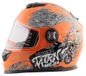 Mejia Casque intégral, casque enfant, casque moto, casque cross, couleur orange, taille : XXS (49-50)