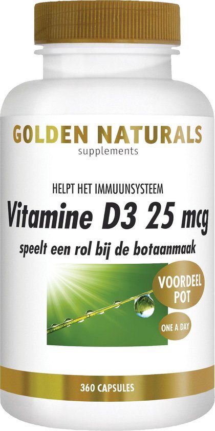 Golden Naturals Vitamine D3 Capsules