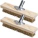 Merkloos Draadborstel Straatborstel 30 cm Houten kop Staaldraad