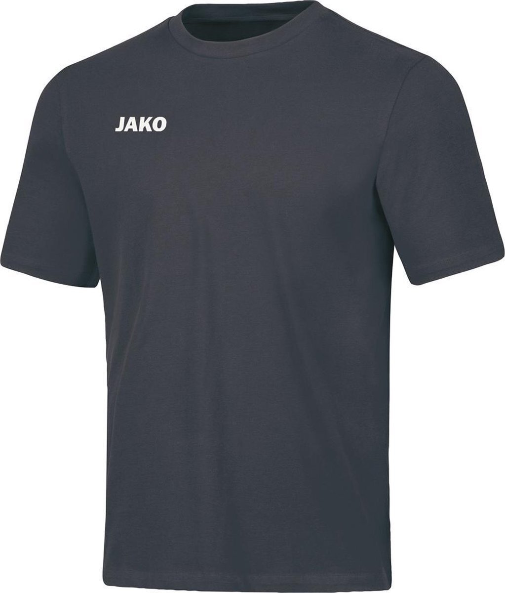 JAKO Base T-Shirt Heren - Antraciet | Maat: 4XL