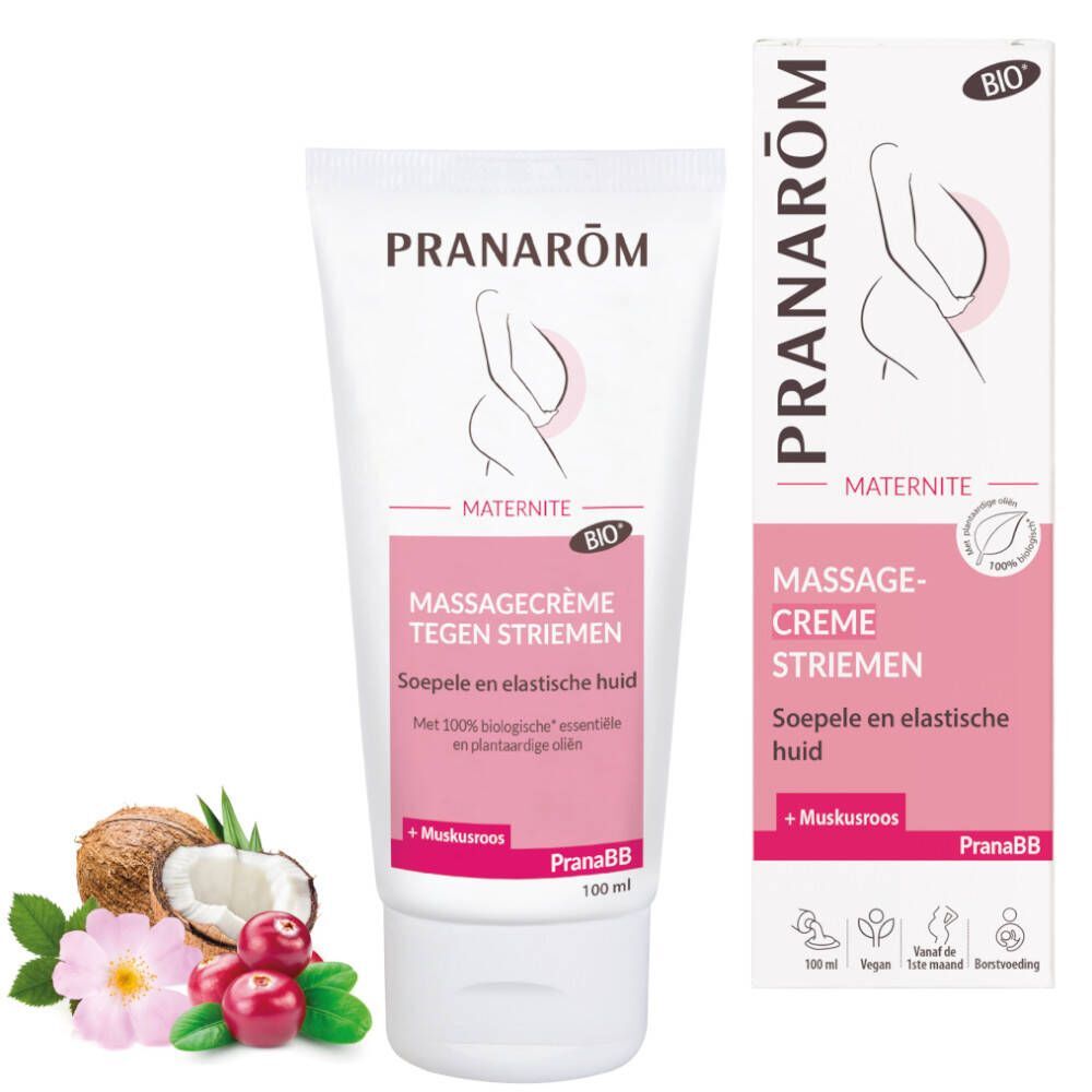 Pranarôm Pranarôm Zwangerschap Massage-Crème tegen Striemen Bio 100 ml