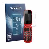 Savvies - Screenprotector voor Chakeyake R341 - Folie Beschermfolie transparant 18 Stuks