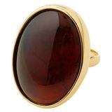 PILGRIM gold plated ring Still bruin