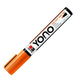 Marabu YONO Marker, 12400103324, neon-oranje 324, veelzijdige acrylstift met Japanse ronde punt, 1,5-3 mm, op waterbasis, lichtecht en waterbestendig, voor bijna alle ondergronden