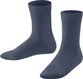 FALKE Family eenkleurig katoen sokken kinderen blauw - maat 19-22