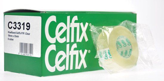 Celfix plakband PP ft 19 mm x 33 m - Groen - 8 stuks