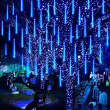 Merkloos Kerstverlichting voor buiten Blauw 288 lichtpunten