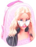 Barbie 3D Rugzak Eivormig - Schooltas - Polyester - Roze