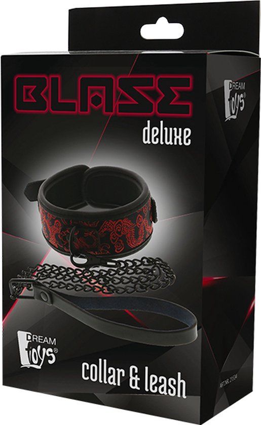 Blaze Deluxe Collar & Leash - Rood - Neopreen - 243 g