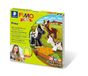 STAEDTLER FIMO kids 8034 Pony-set – 4 x 42 g, stokje & mat