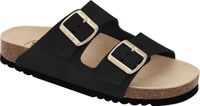Scholl Josephine Sue-W-37 Zwart Suède Dames Slides Maat 37