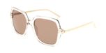 Ferragamo SF2076S Sable transparent 57/19/145 FEMME Lunettes de soleil
